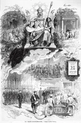 "La Saint-Charlemagne", illustration til "Le Monde Illustre", 30. januar 1875
